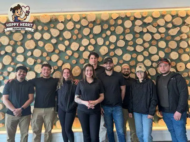 happy heart painters team photo shoot